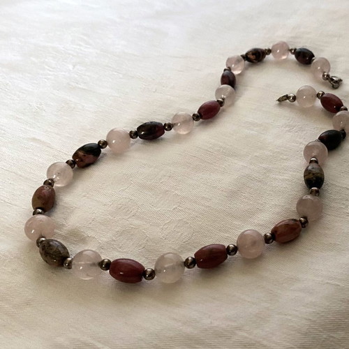 Two necklaces from semiprecious stones like new