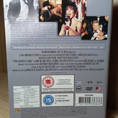 The Bodyguard DVD like new with English subtitles