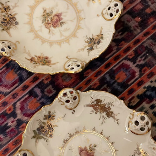Μπωλ μικρά συλλεκτικά Moliere Rosenthal καινούργια, πορσελάνη με χρυσό διάκοσμο