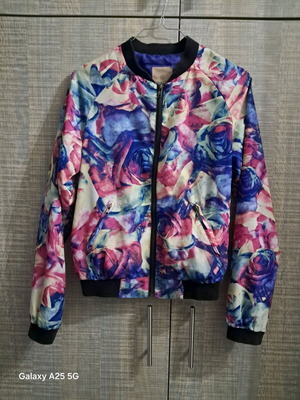 Bomber Pink Woman lightweight multicolor like new, size S
