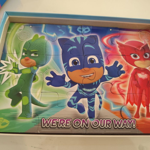 PJMASKS children's puzzle set like new, 2x12 pieces, 3+