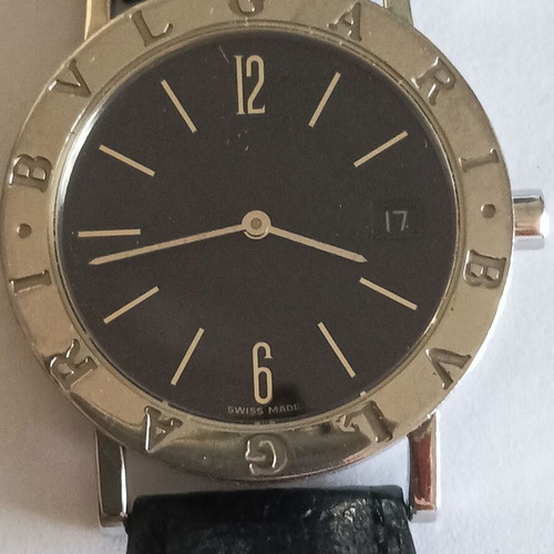 Bvlgari Classic Steel/Leather Unisex Watch like new
