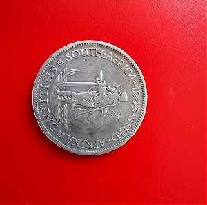 Shilling South Africa 1943 Silver