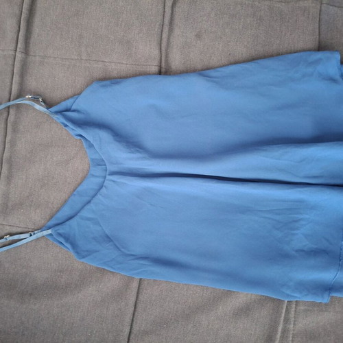 Women’s blue blouse medium used with adjustable straps