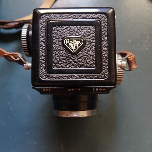 Rolleiflex 4x4 Post-War Black Baby TLR Camera like new with case