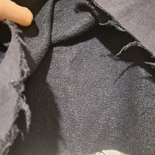 Crop sweatshirt with denim lining used, size M, H&M