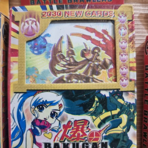 Vintage Bakugan cards new, 6 boxes total 210 cards