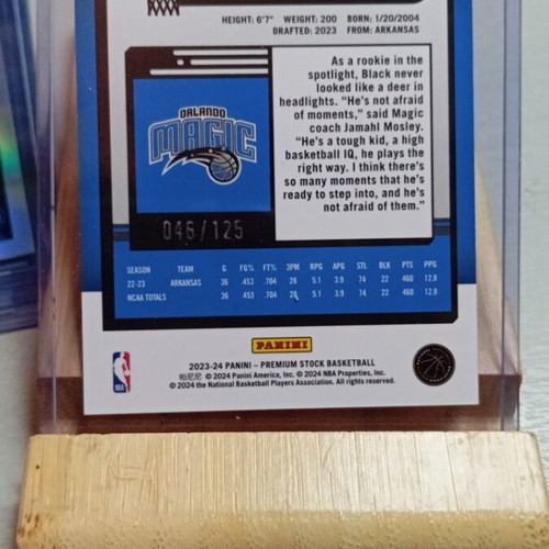 Panini Anthony Black Card 046/125 #88 Orange NBA Hoops 2023-2024 new