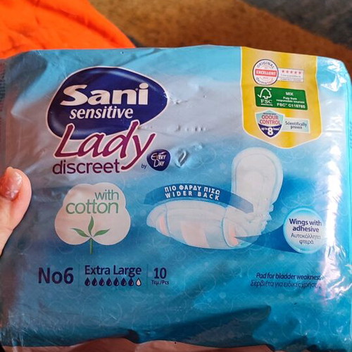 Sani Sensitive Lady Discreet Extra Large Incontinence Pads new