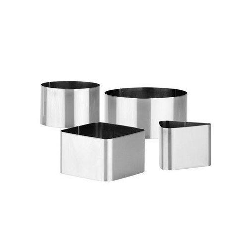 Tescoma GrandChef Set of 4 Stainless Steel Food Molds New