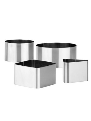 Tescoma GrandChef Set of 4 Stainless Steel Food Molds New