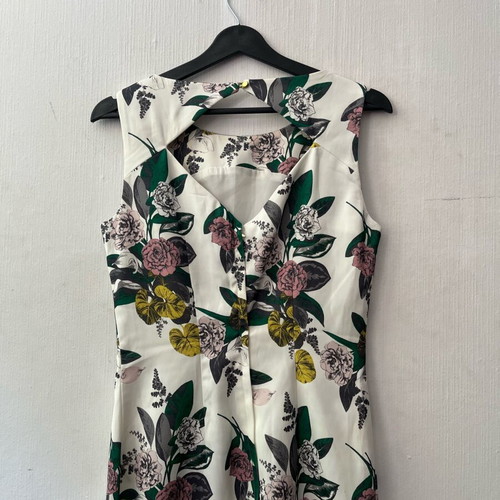 H&M dress no 36-38 like new, white multicolor
