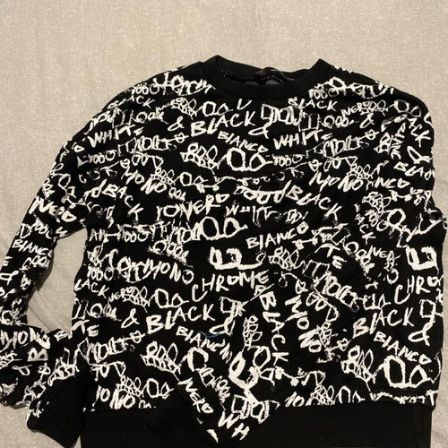 Max Mara Weekend women's wool sweater like new, size S-M, black and white