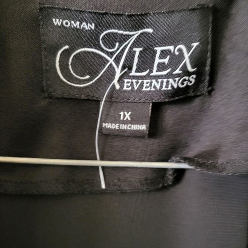 Alex vest new, classic satin with velvet, black, size XL
