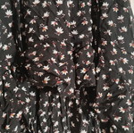 Asymmetrical skirt with floral pattern