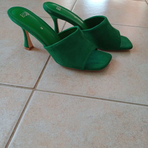 BSB Suede Sandals Size 39 with 7 cm Heel Like New