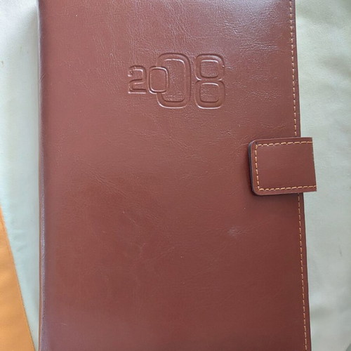 Leather-bound diary 2008 like new