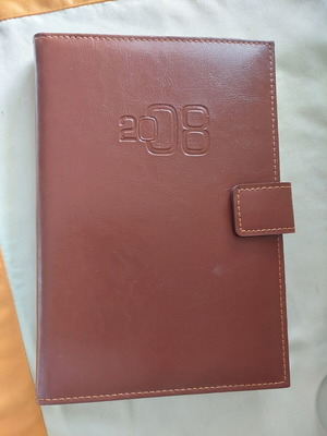 Leather-bound diary 2008 like new