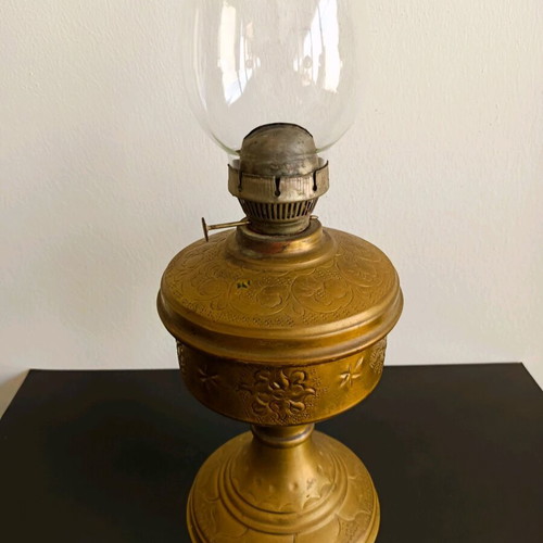 Brass lamp used, vintage