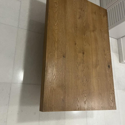 Living room coffee table with oak veneer, 120x80 cm