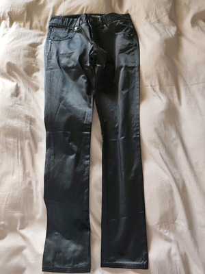 Black satin pants like new, size M 38 10