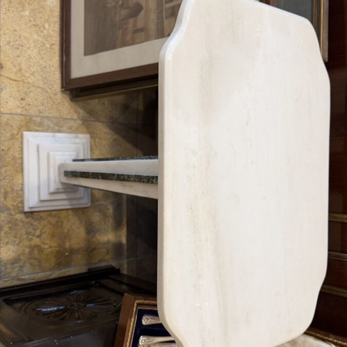 Marble table like new, 50x35 cm and 70 cm height