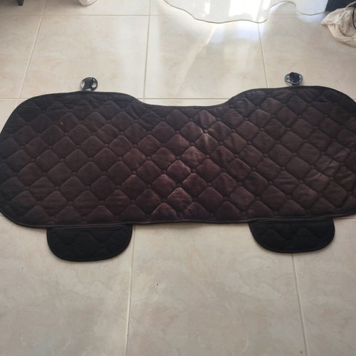 Car rear seat cover, black velvet