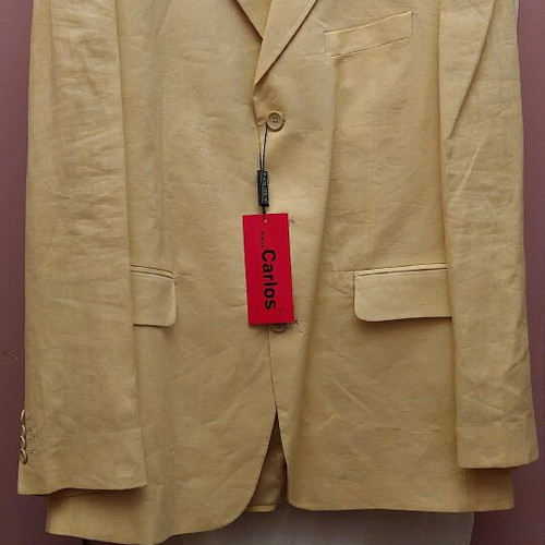 Spring jacket new beige linen size 46