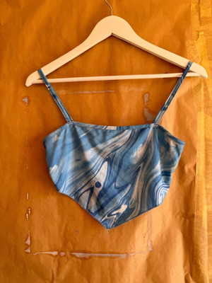 Summer top blue new, size S