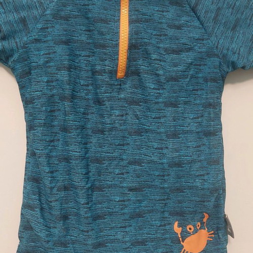 Swim shirt used for one-year-old child with free shorts