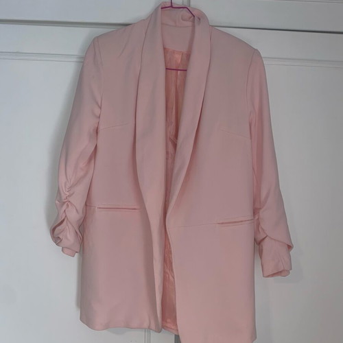 Blazer medium in soft pink with 3/4 sleeves used