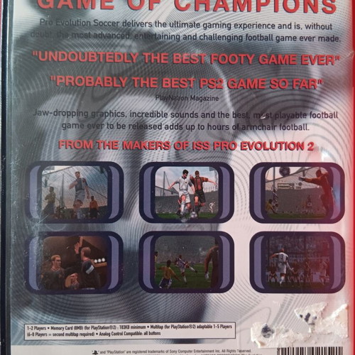 Pro Evolution Soccer 1 PS2 game used with manual
