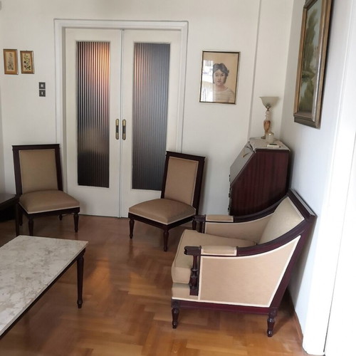 Louis XVI style classic living room set, like new, solid beech wood