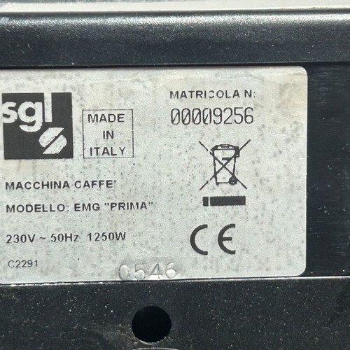 SGL EMG Prima Espresso Coffee Maker used, metal, compact