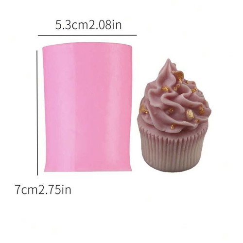 Silicone Cupcake Mold for Decorative Candle Soap DIY 7 cm