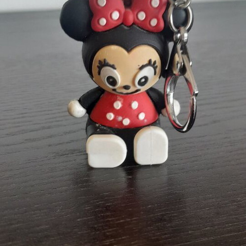 Minnie Mouse keychain with phone stand feature