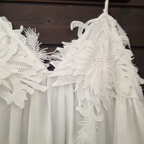 Fullah Sugah White Boho Summer Dress like new, size M