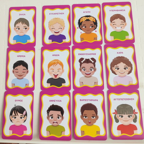 Memory cards emotions theme, 24 different cards, new