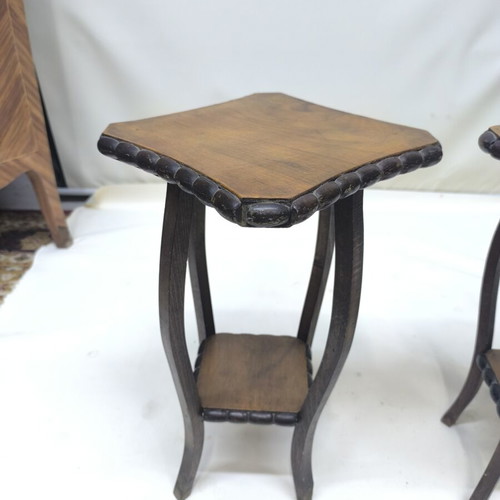 Vintage side tables used, set of 2