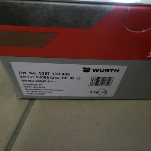 Wurth safety shoes size 40 new