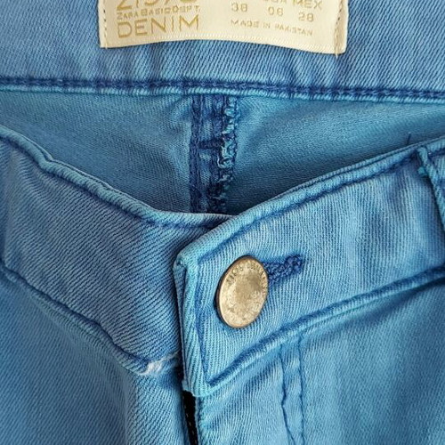 Zara fitted pants blue-purple like new, size M