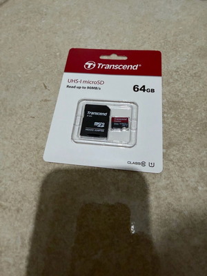 Transcend Premium microSDXC 64GB Class 10 U1 UHS-I με αντάπτορα καινούργιο