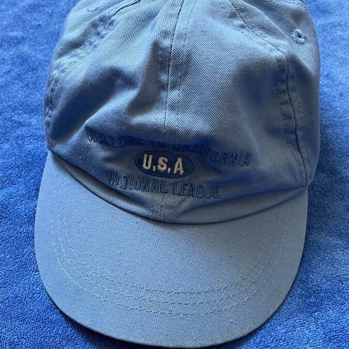 Zara jockey hat like new, blue cotton