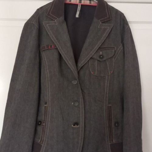 Marc Cain jacket, gray and brown