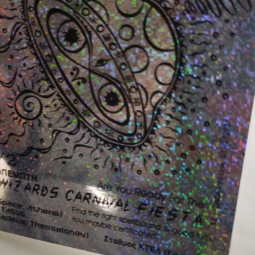 Wizards Carnival Fiesta Flyer 2 αυτοκόλλητα σαν καινούργια, πακέτο