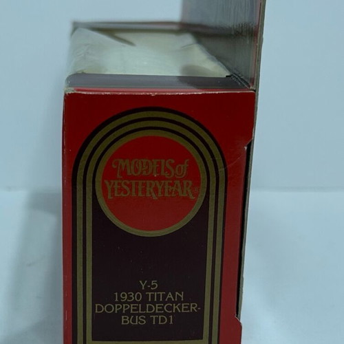 Matchbox 1989 Models of Yesteryear Υ-5 1930 Leyland Titan TD1 σαν καινούργιο