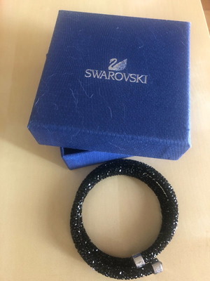 Swarovski Crystaldust Bangle Double bracelet new, black