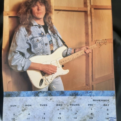 Iron Maiden 1991 calendar used, official