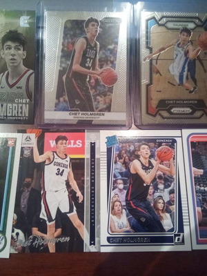 NBA lot Chet Holmgren RC cards & base & draft picks σαν καινούργιο, 7 κάρτες