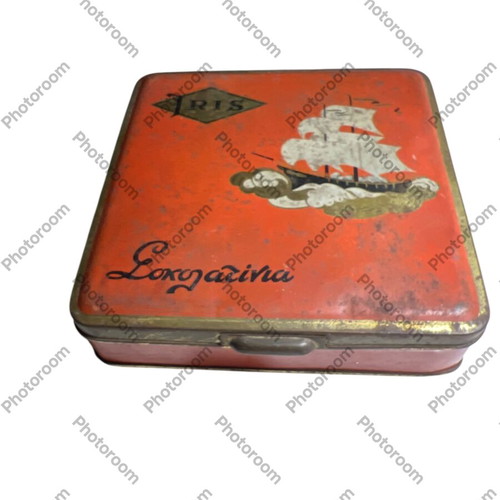 Metal box Iris chocolates used